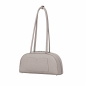 Preview: Schultertasche aus Saffiano Leder Greige